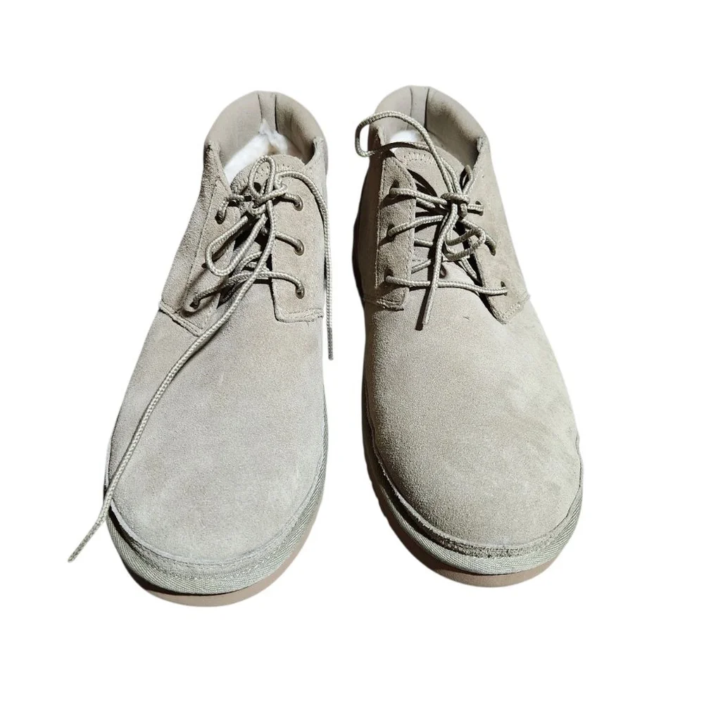 UGG Chukka Boots Men's Beige Suede Lace Up Size 12